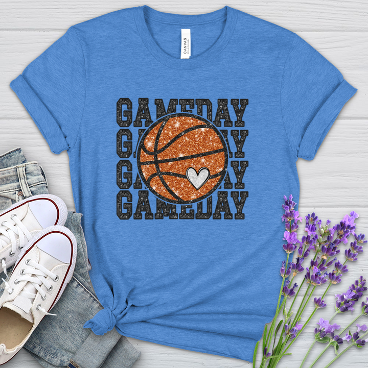 Gameday Basketball Heathered Tee