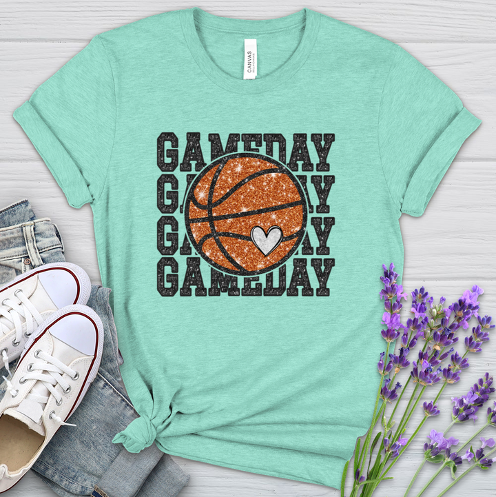 Gameday Basketball Heathered Tee