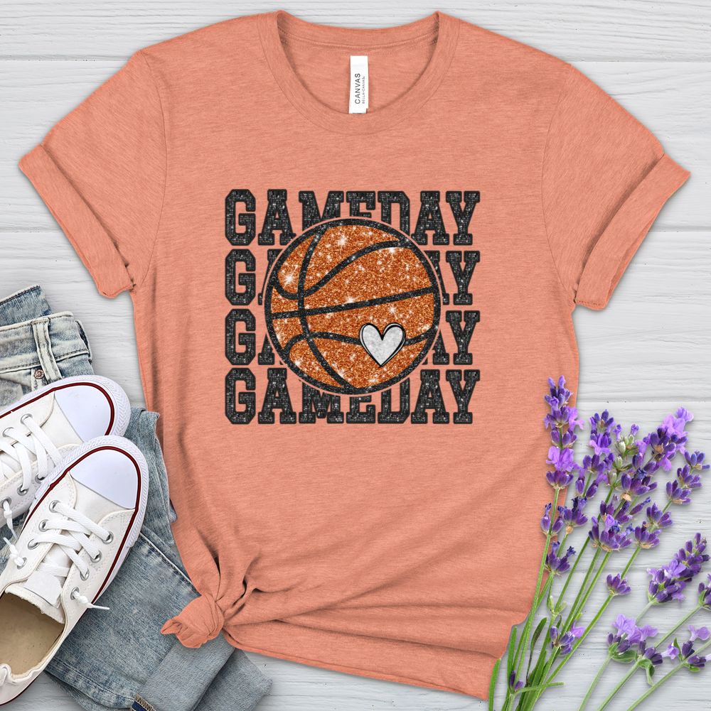 Gameday Basketball Heathered Tee