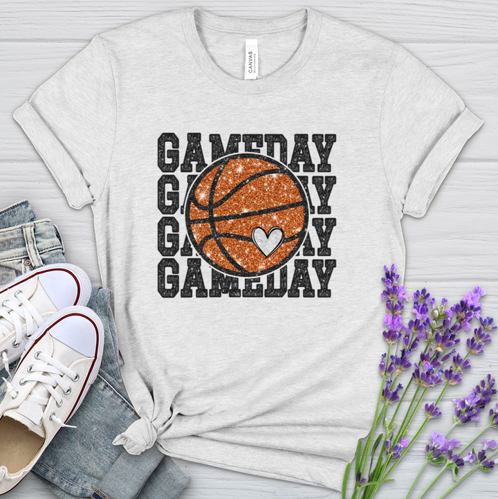 Gameday Basketball Heathered Tee