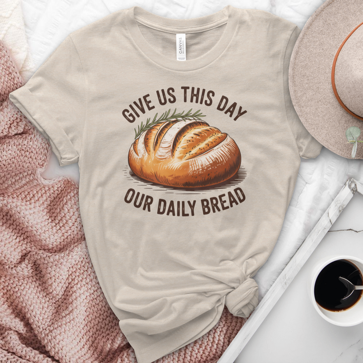 Give Us This Day Our Daily Bread Heathered Tee