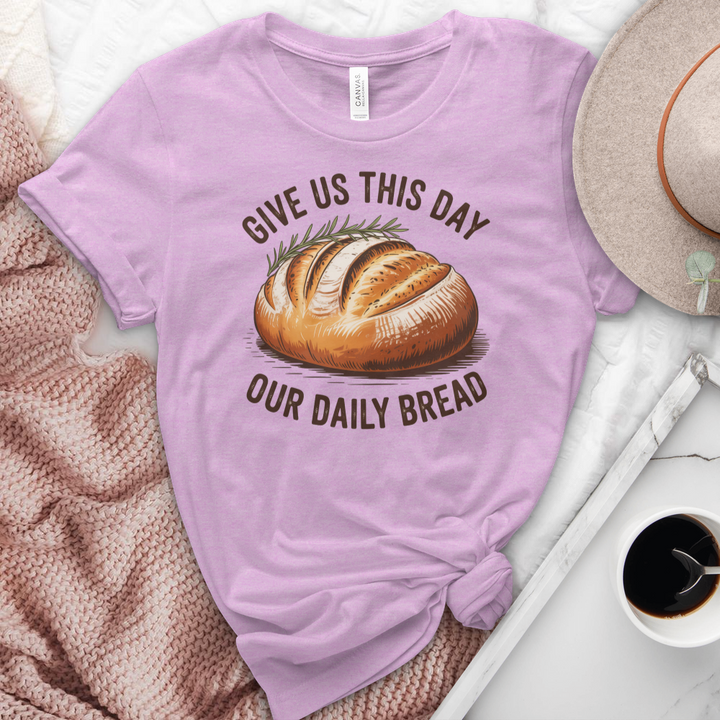 Give Us This Day Our Daily Bread Heathered Tee