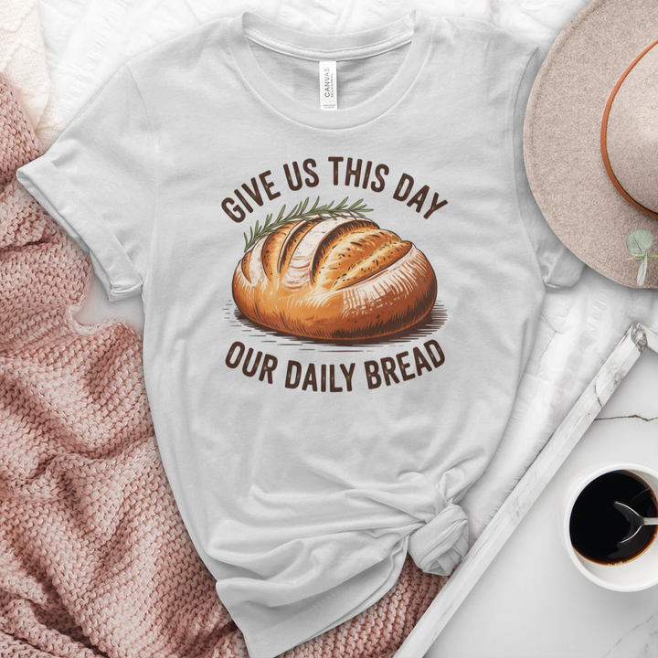 Give Us This Day Our Daily Bread Heathered Tee