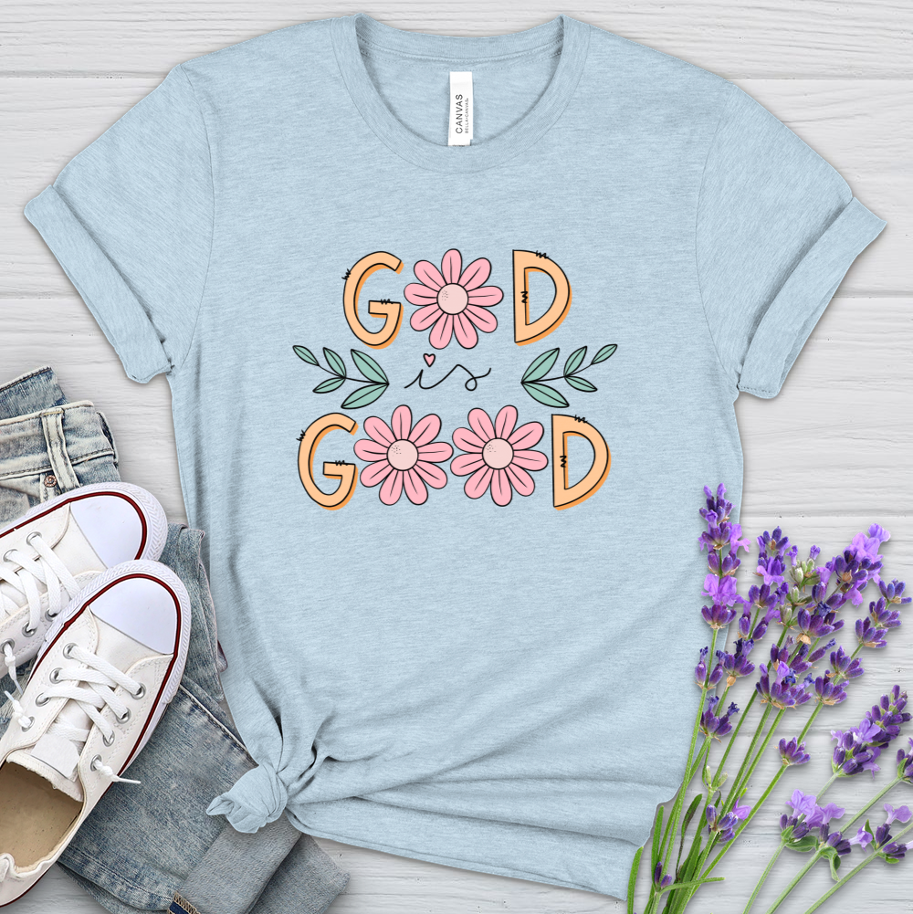 God Is Good Heathered Tee