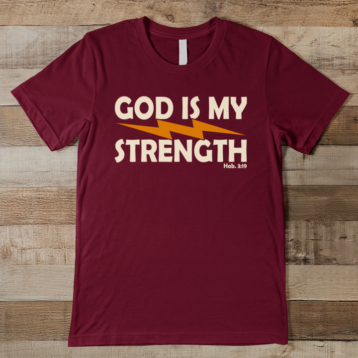 God Is My Strength Men's Tee
