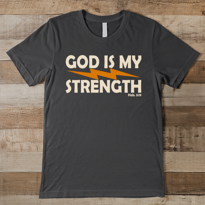 God Is My Strength Men's Tee
