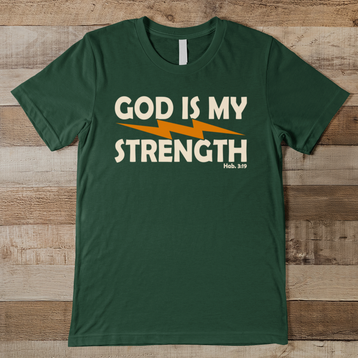 God Is My Strength Men's Tee