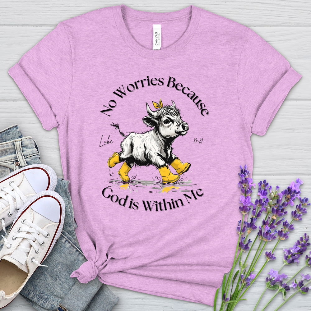 God Is Within Me Luke 17:21 Heathered Tee