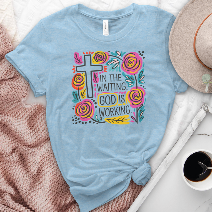 God Is Working Heathered Tee