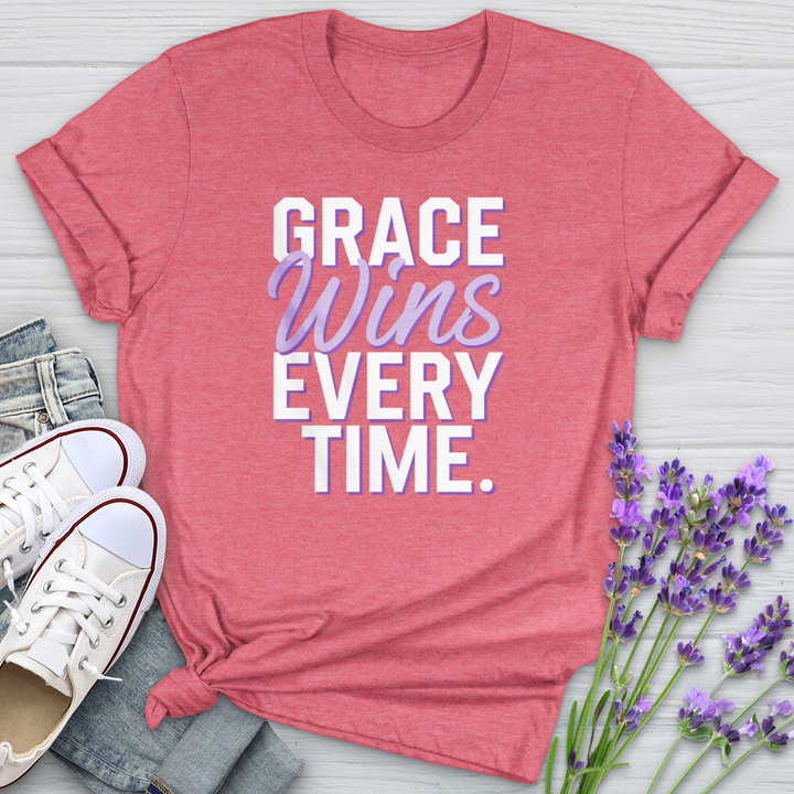 Grace Wins Every Time Softstyle Tee