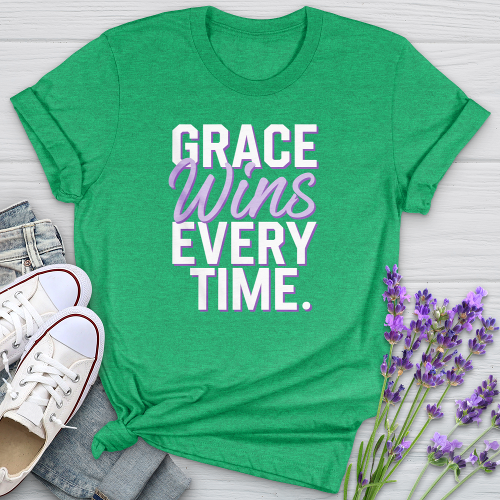 Grace Wins Every Time Softstyle Tee