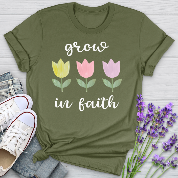 Grow In Faith Softstyle Tee