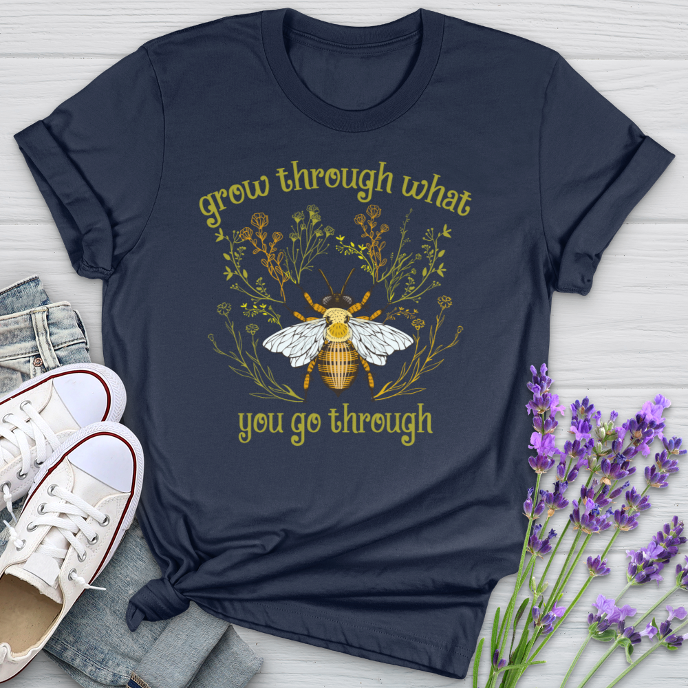 Grow Through Bee Softstyle Tee