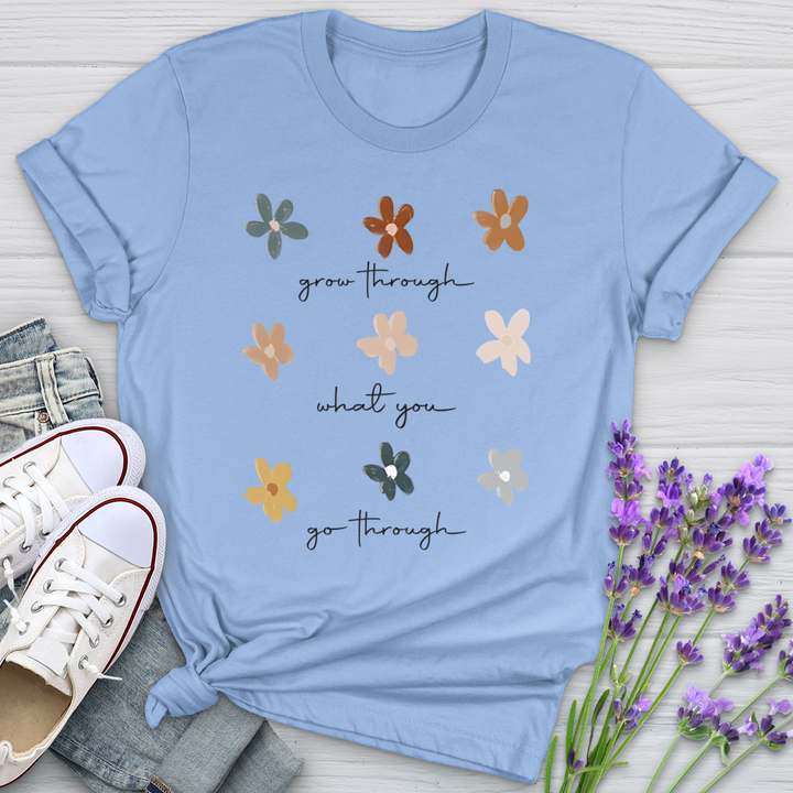 Grow Through Flower Pattern Softstyle Tee