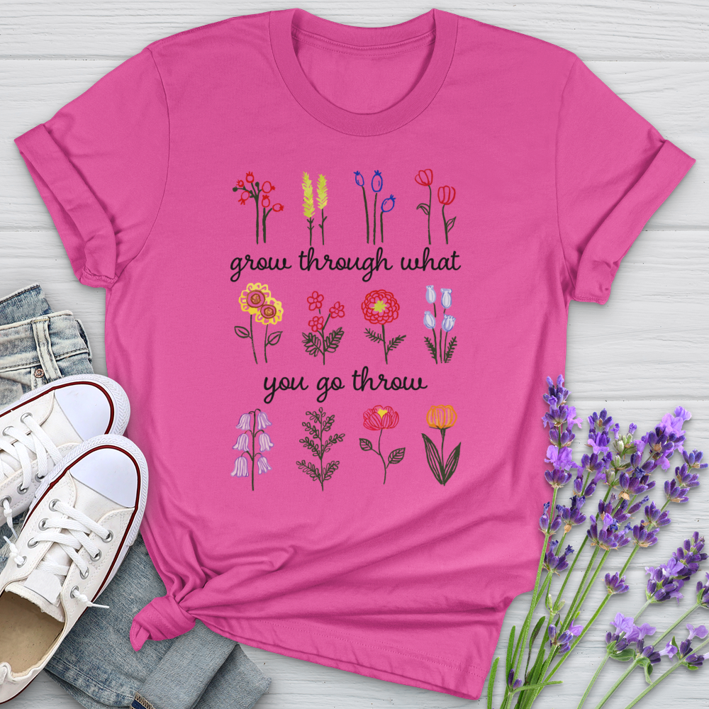 Grow Through Garden Pattern Softstyle Tee