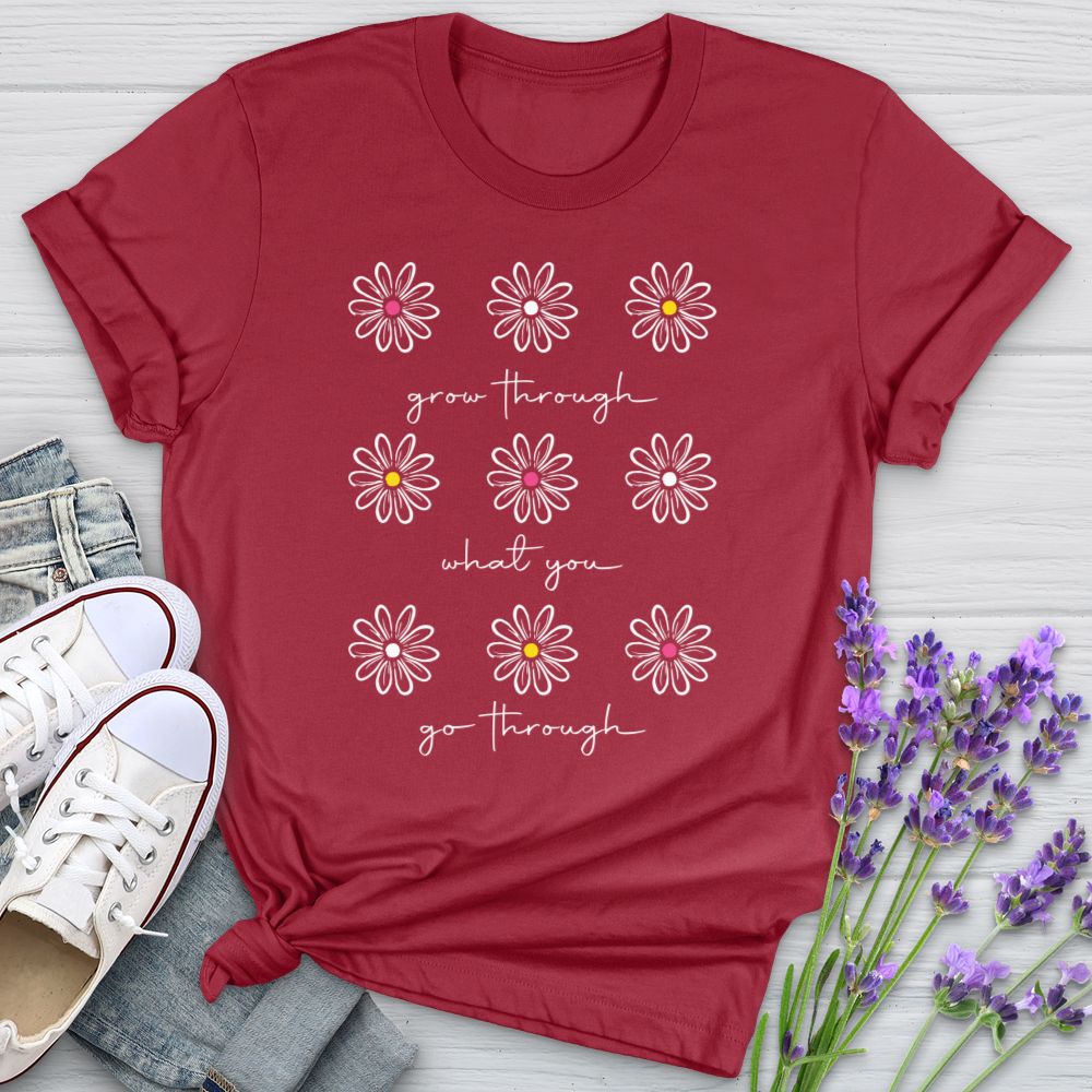 Grow Through White Daisies Softstyle Tee