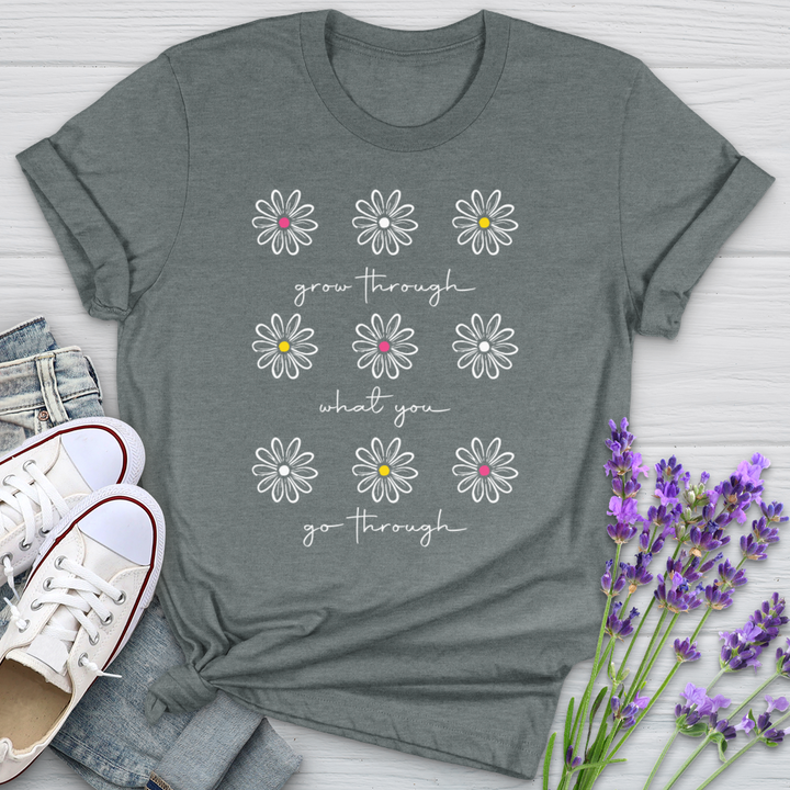 Grow Through White Daisies Softstyle Tee