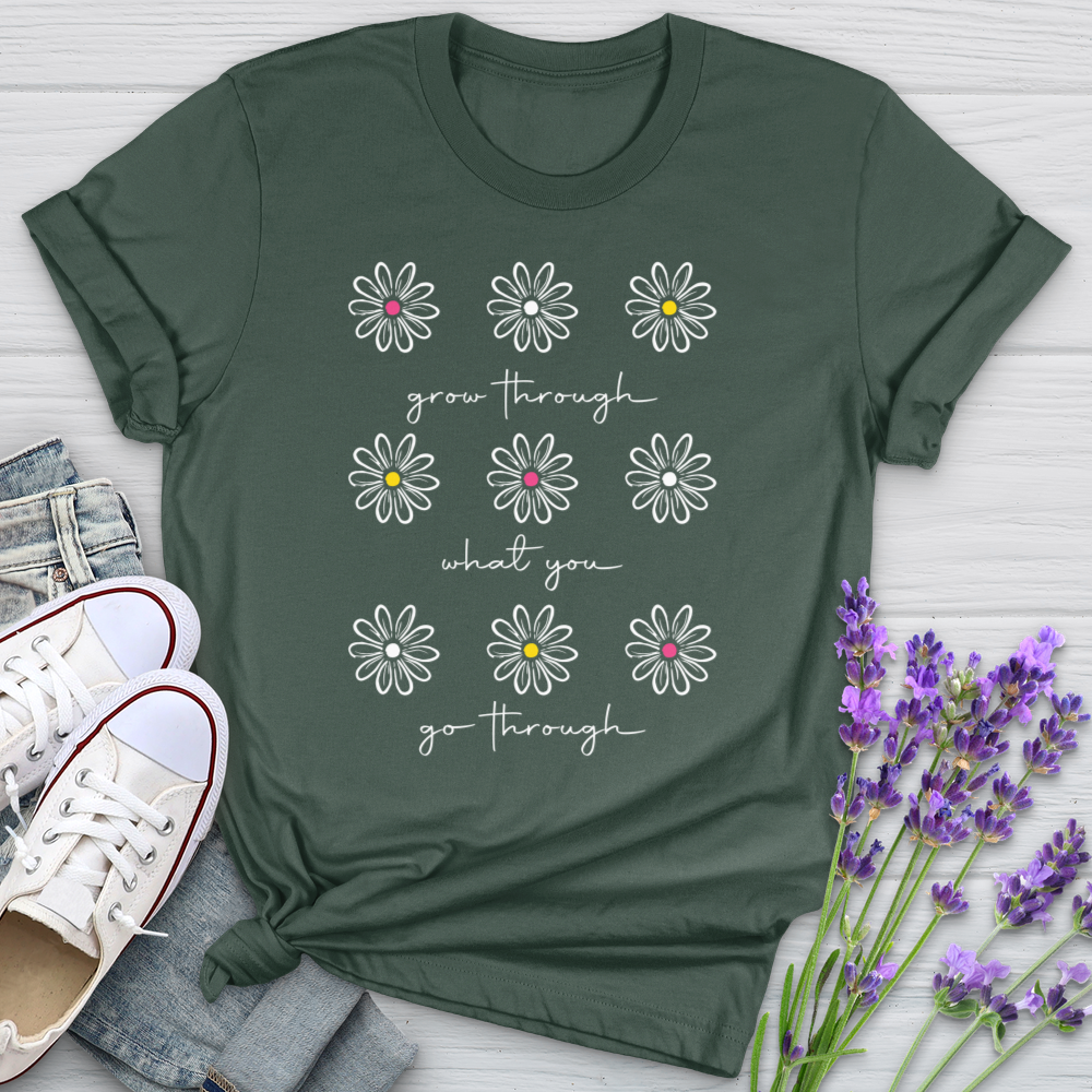 Grow Through White Daisies Softstyle Tee