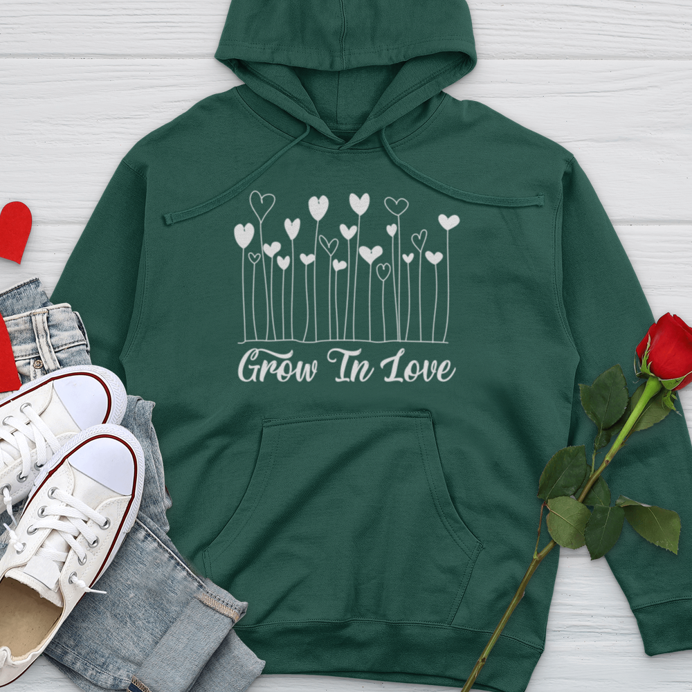 Grow in Love Midweight Hooded Sweatshirt