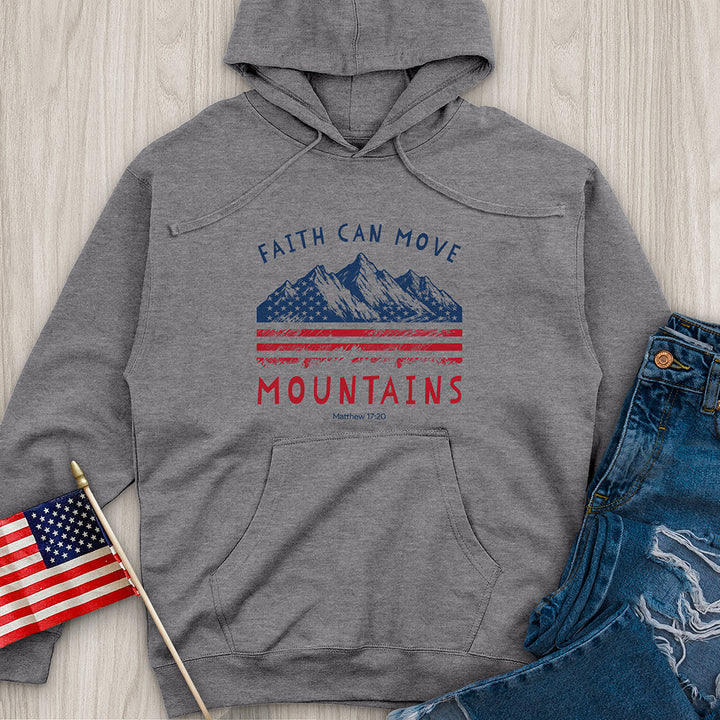 Faith Can Move Mountains Midweight Hooded Sweatshirt