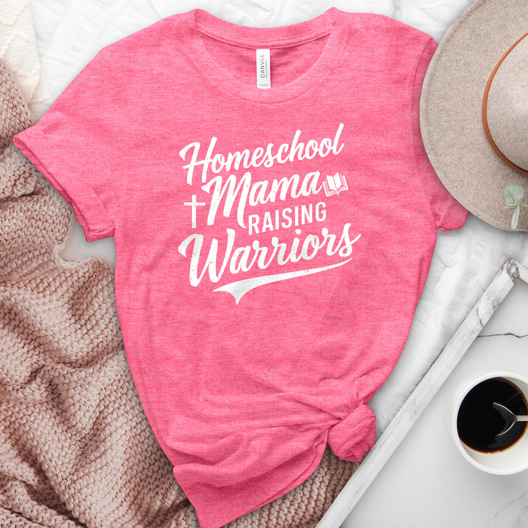 Homeschool Mama Raising Warriors Heathered Tee