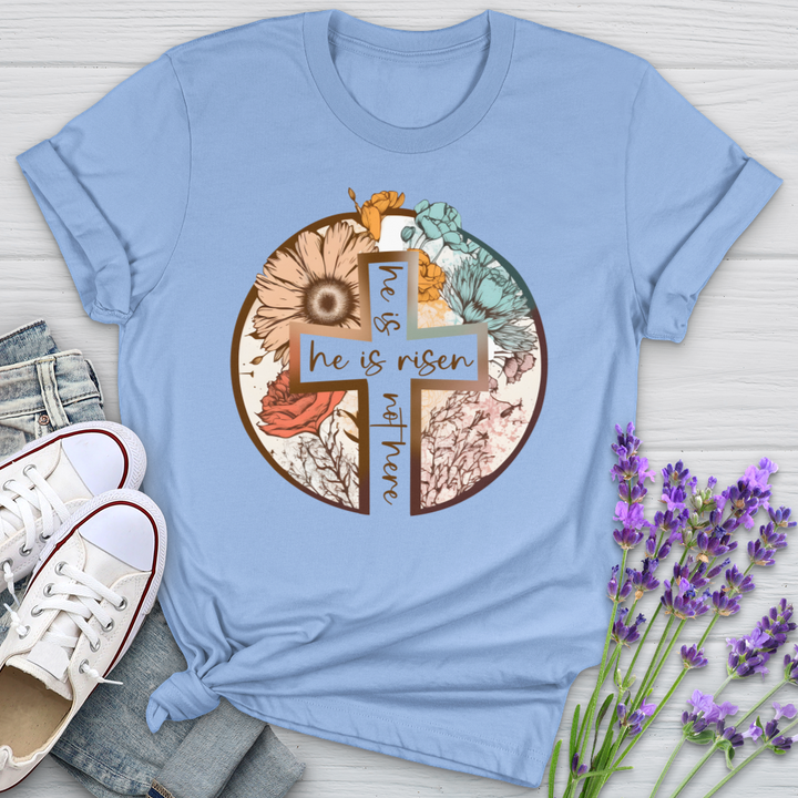 He Is Risen Cross Softstyle Tee