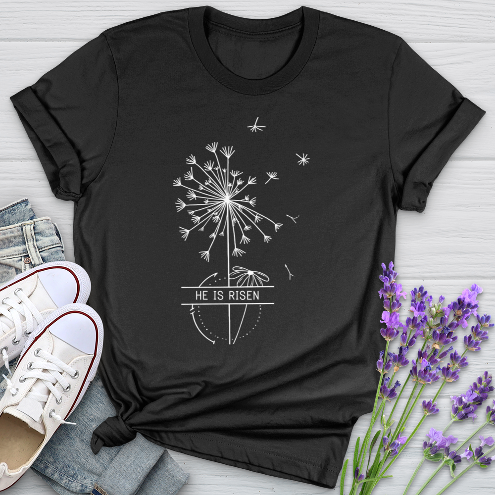 He Is Risen Dandelion Softstyle Tee