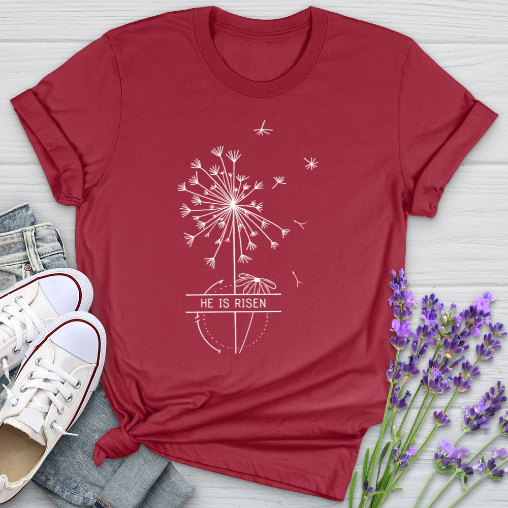 He Is Risen Dandelion Softstyle Tee