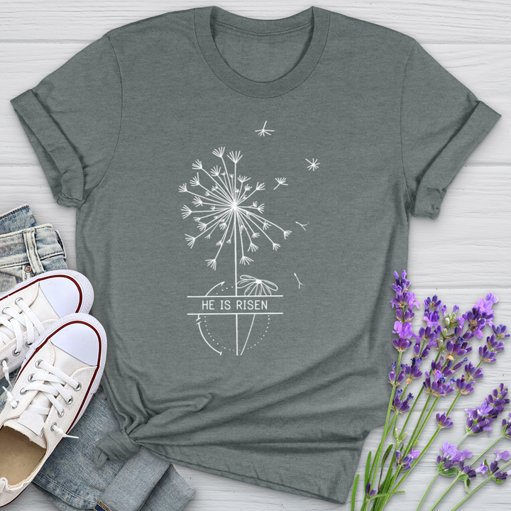 He Is Risen Dandelion Softstyle Tee