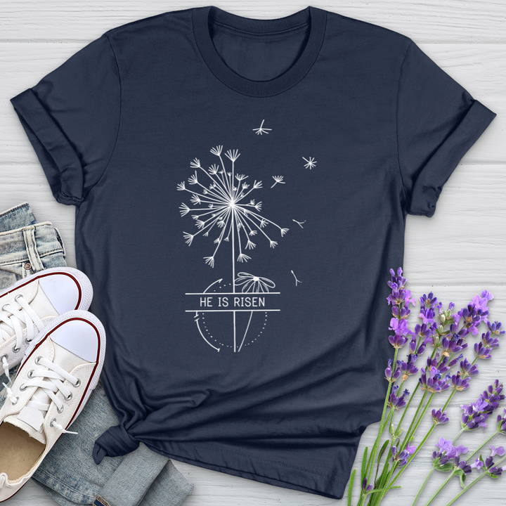 He Is Risen Dandelion Softstyle Tee