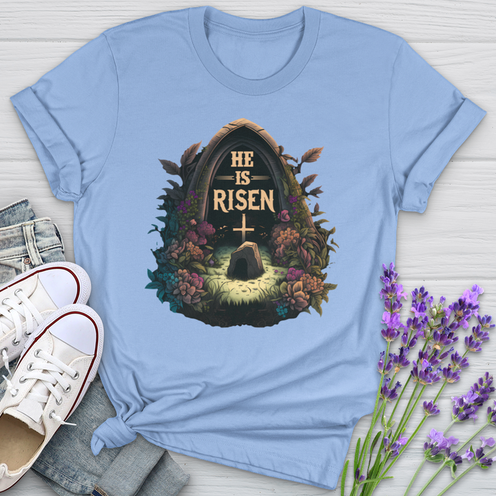 He Is Risen Grave Softstyle Tee