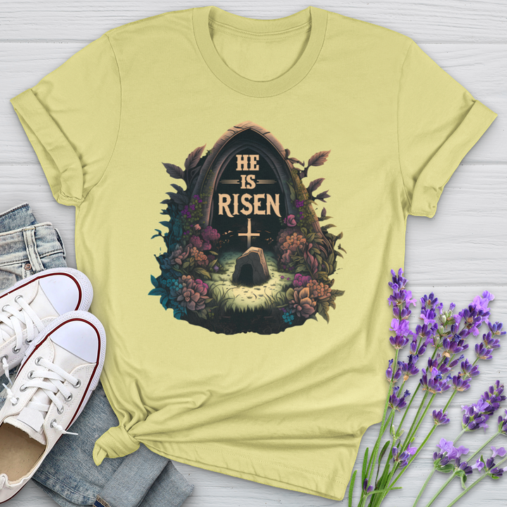 He Is Risen Grave Softstyle Tee