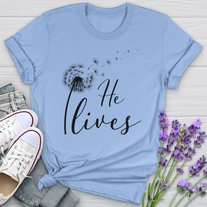 He Lives Dandelion Softstyle Tee