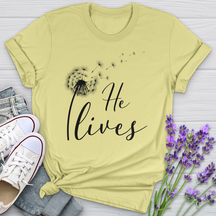 He Lives Dandelion Softstyle Tee