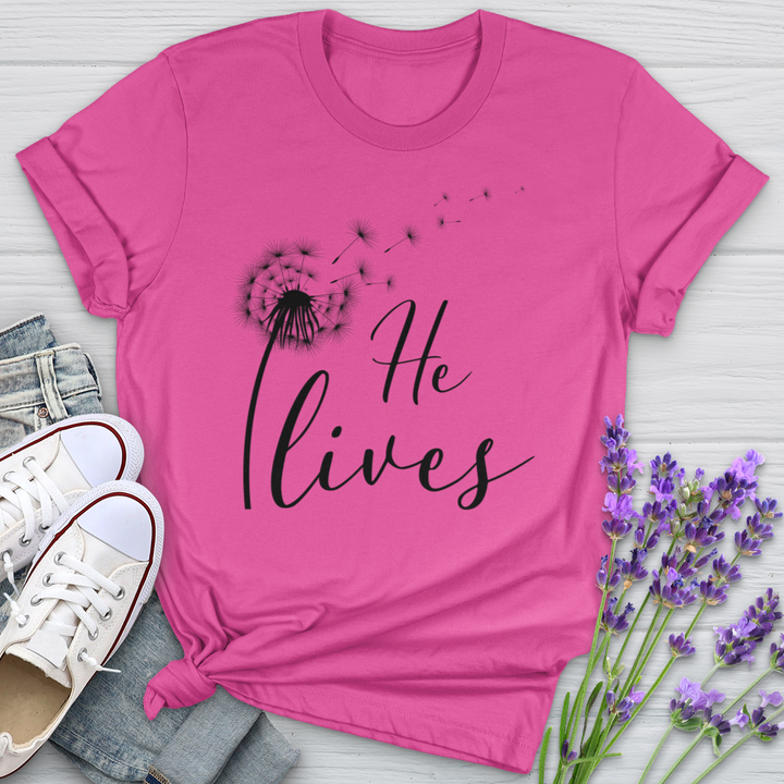 He Lives Dandelion Softstyle Tee