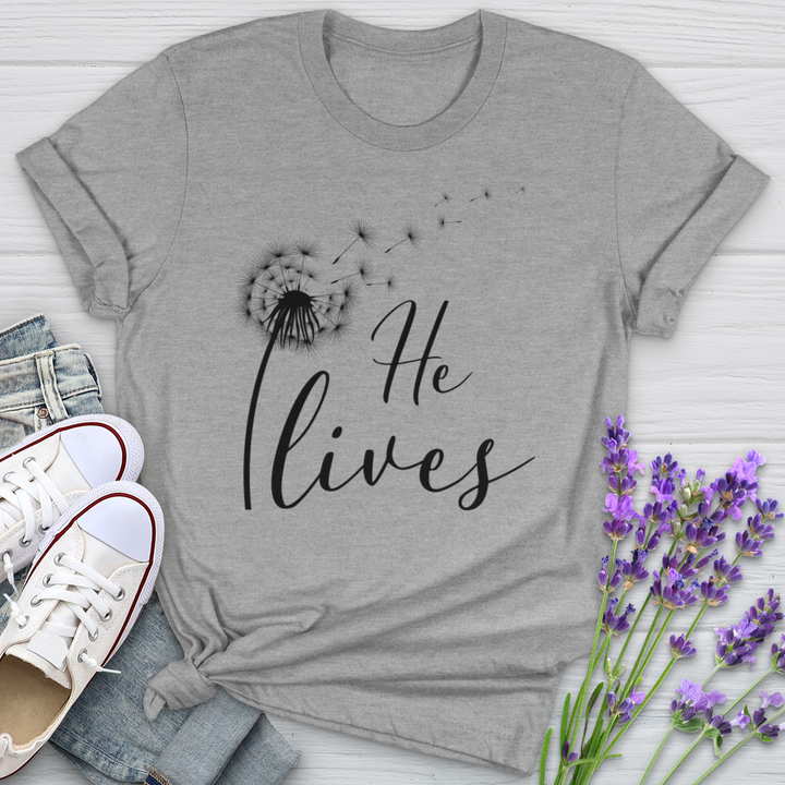 He Lives Dandelion Softstyle Tee