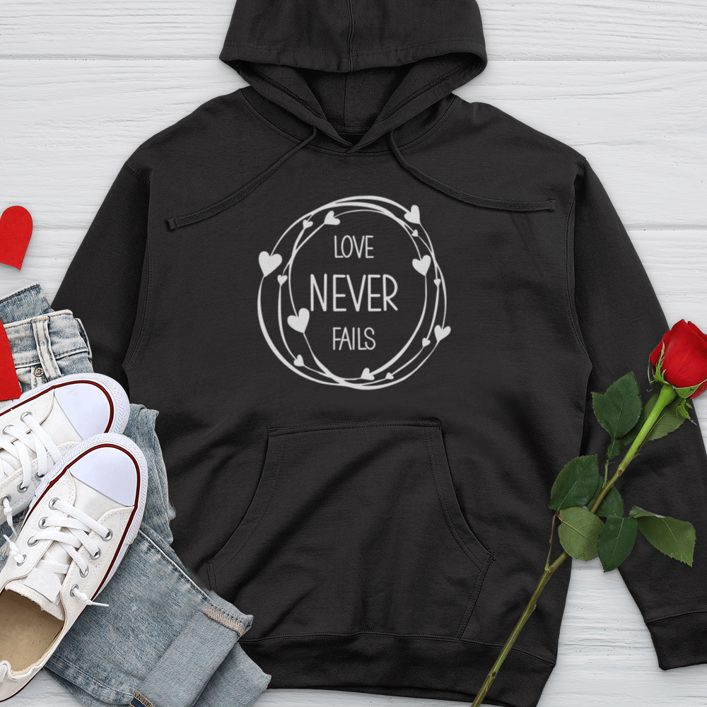 Heart Wreath Midweight Hooded Sweatshirt