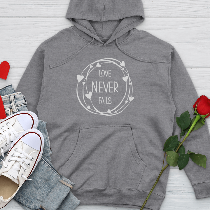 Heart Wreath Midweight Hooded Sweatshirt