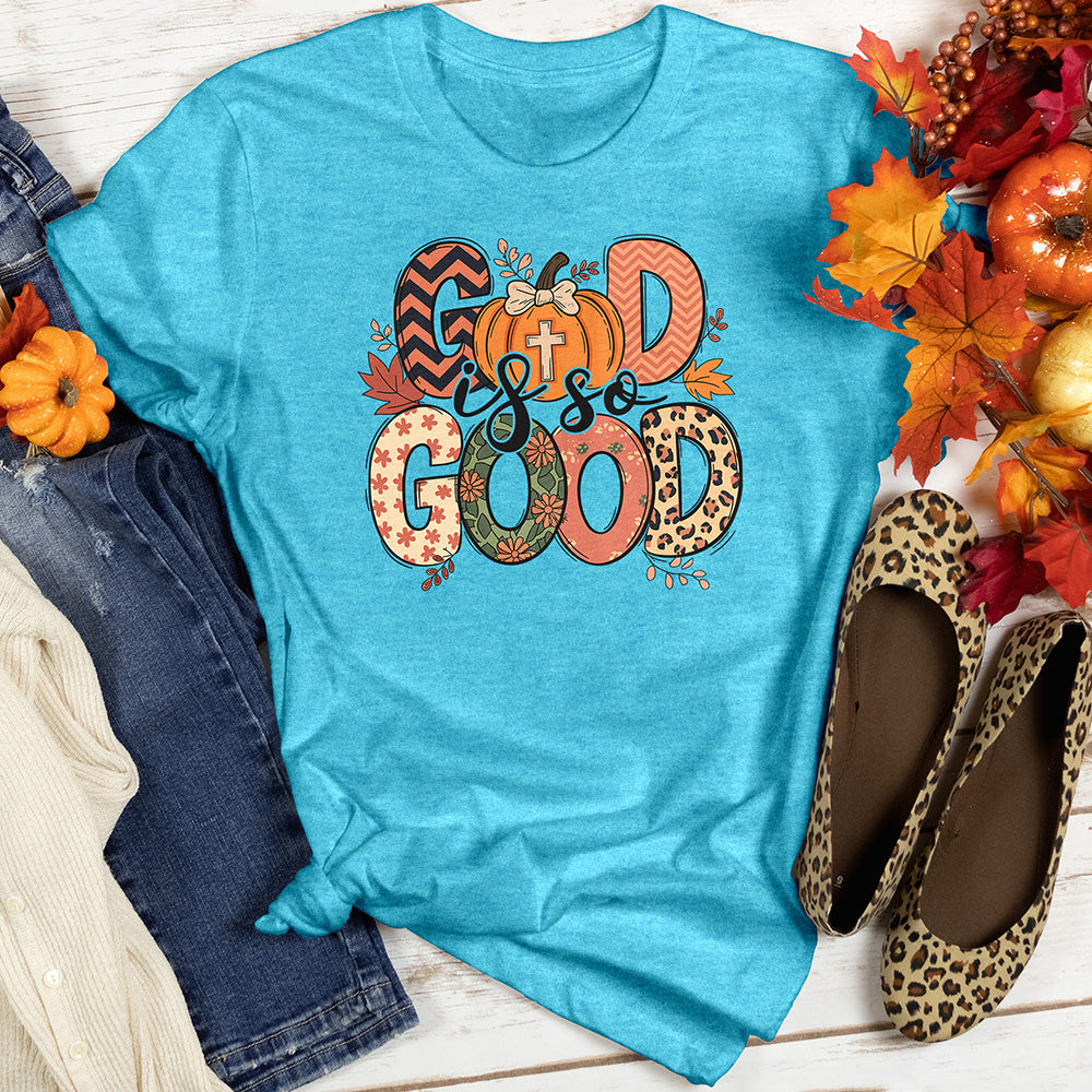 God Is So Good Fall Heathered Tee