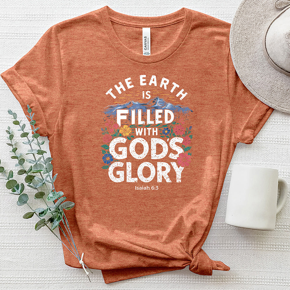 The Earth Is Filled With God's Glory Heathered Tee