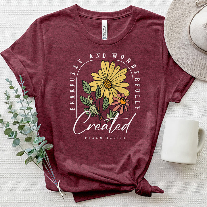 Fearfully & Wonderfully Created Heathered Tee