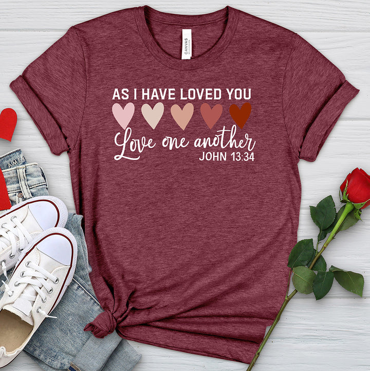 Love One Another Heathered Tee