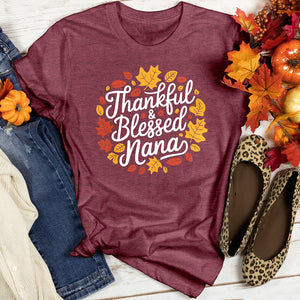 Thankful & Blessed Nana Heathered Tee