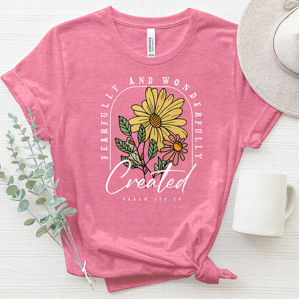 Fearfully & Wonderfully Created Heathered Tee