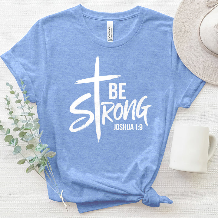 Be Strong Cross Heathered Tee