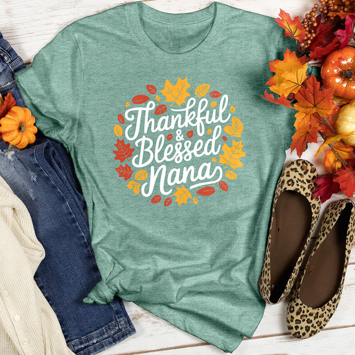 Thankful & Blessed Nana Heathered Tee