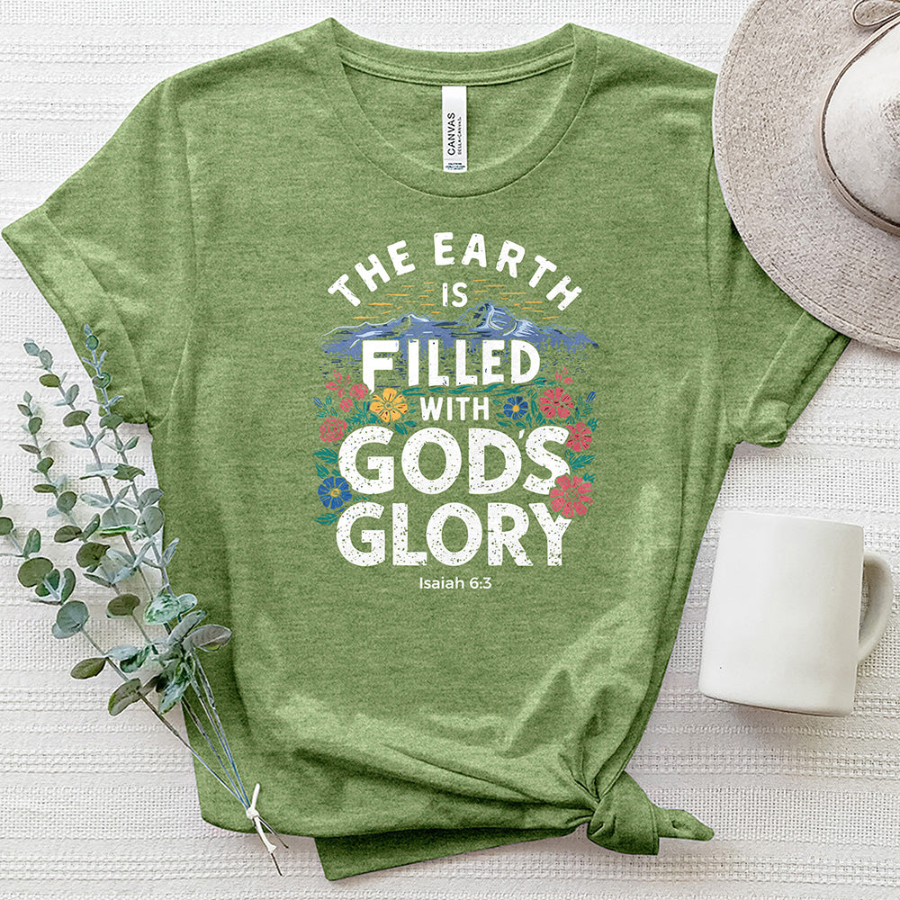 The Earth Is Filled With God's Glory Heathered Tee