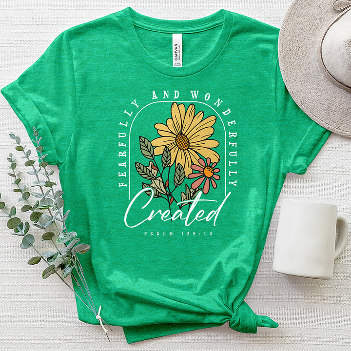 Fearfully & Wonderfully Created Heathered Tee