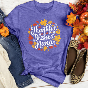 Thankful & Blessed Nana Heathered Tee