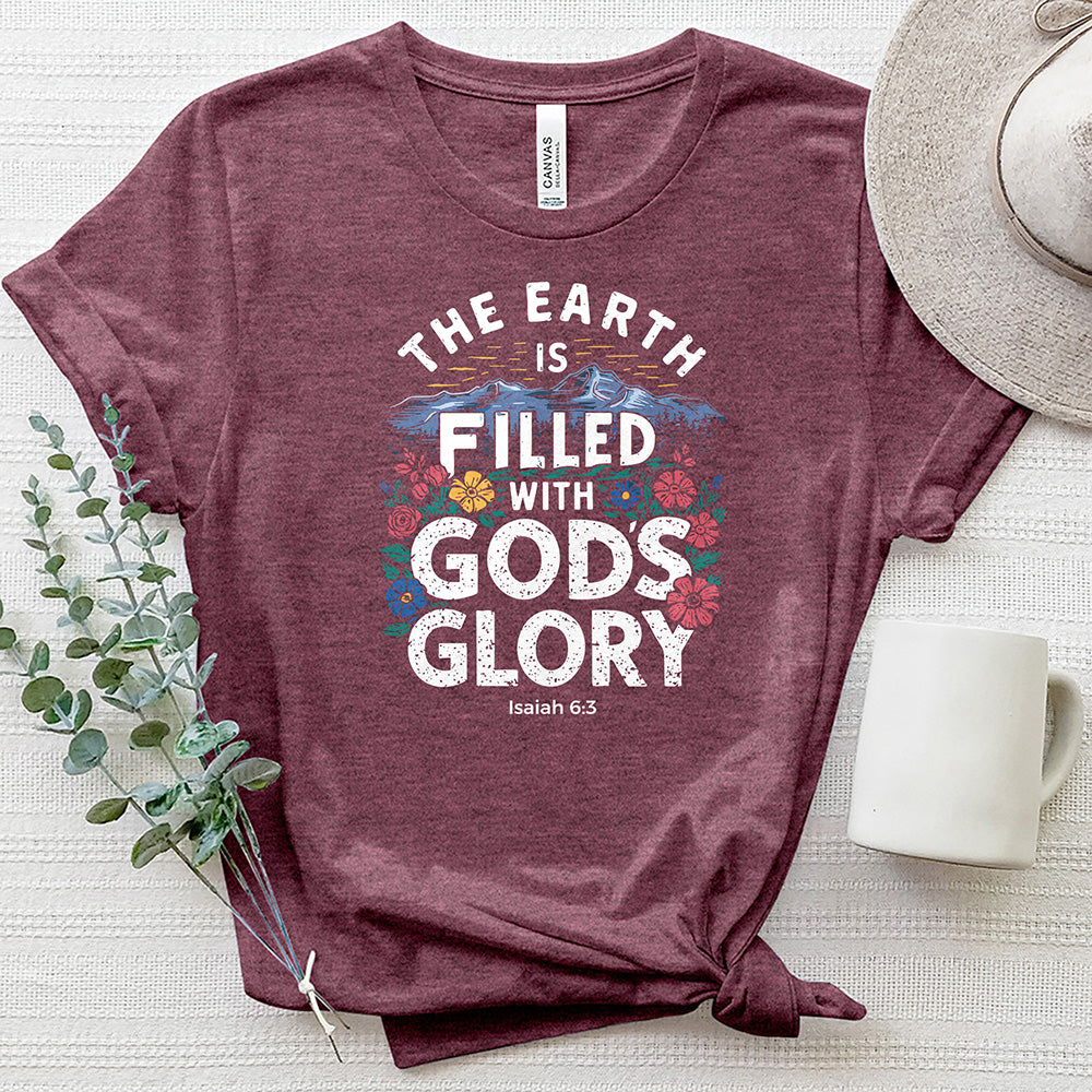 The Earth Is Filled With God's Glory Heathered Tee